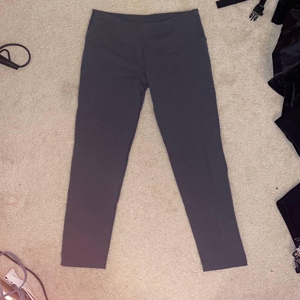 Hard Tail Grey Cropped Leggings - XS